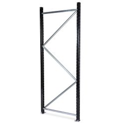 Seitenteil für Weitspannregal H2500 x D0800 mm - RAL9005 Jet black - Selbst zusammenstellen